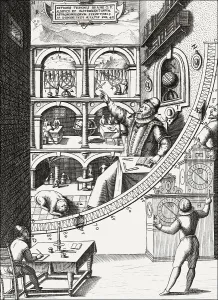 Tycho's Wall Quadrant, Tycho Brahe in his Uraniborg observatory