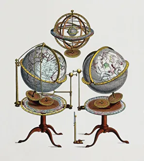 Types of globe: Armillary sphere