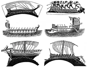 Types of Roman and Greek ships in Ancient times