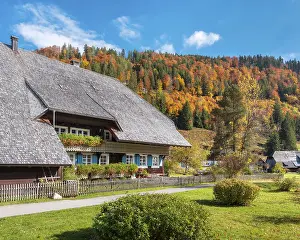 Typical Black Forest house in autumn