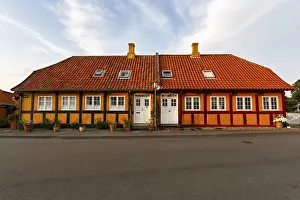 Typical colorful half-timbered house