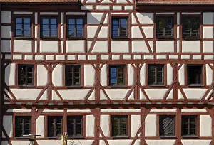 A typical half-timbered facade in Nuremberg