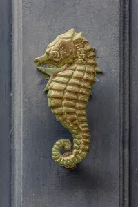 Typical Maltese richly decorated door knocker