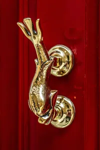 Typical Maltese richly decorated door knocker
