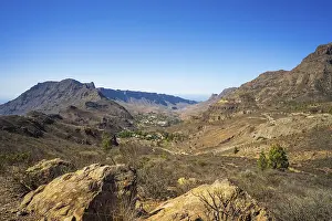 Typical mountain landscape in the central part of the island