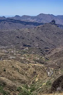 Typical mountain landscape in the central part of the island