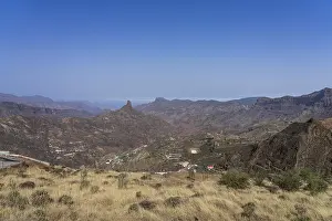 A typical mountain landscape in the central part of the island
