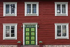 Category Scandinavia Prints: Typical red wooden house, Smaland, Sweden, Europe