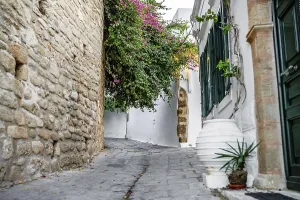 Typical street architecture in the Mediterranean region of Europe