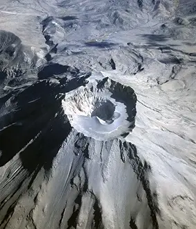 Category Mountain Landscapes Prints: Ubinas Volcano, stratovolcano, aerial view