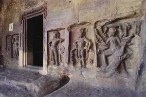 Udayagiri cave no. 6 entrance near Sanchi stupa