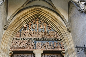 Ulm Cathedral, north portal, Passion of Christ