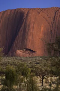 Uluru, formerly Ayers Rock, partial view