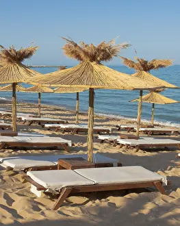 Umbrellas on the beach, St. Constantine and Helena resort
