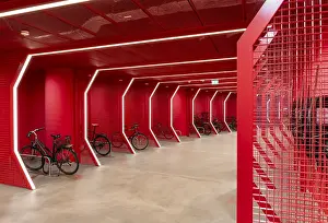 Underground car park for bicycles