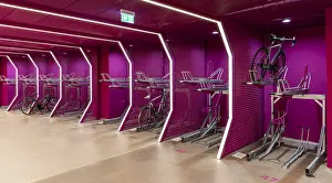 Underground car park for bicycles