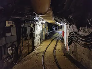Underground, tunnels in the visitor mine