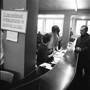 Unemployed at the Dortmund Labour Office in 1966