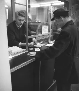 Unemployed at the Dortmund Labour Office in 1966