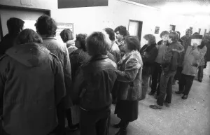 Unemployed at the Labour Office in January 1982