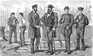 Uniforms of the German Navy (from left) Sailors