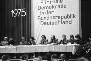 The Union Day of the German Peace Union (DFU) on 29 November 1975 in Dortmund is a party conference