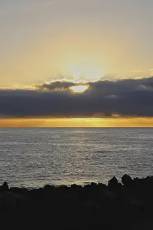Unique weather phenomenon at sunrise