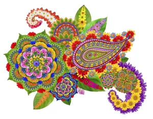 Universal God Mandala - spiritual and ritual symbol in world religion
