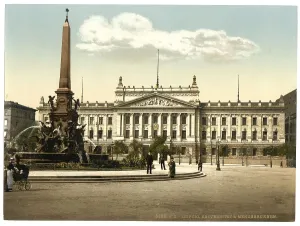University and Mendeburnnen in Leipzig