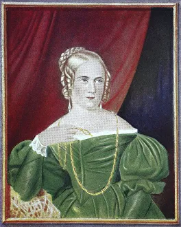 Unknown lady after a painting by Karoline Stelzner and Carl Ferdinand Stelzner