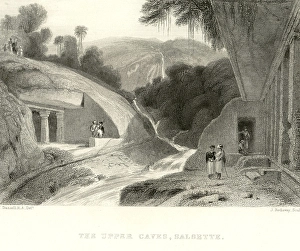 The upper caves, Salsette now New Mumbai, Bombay now Mumbai, Maharashtra, India, Asia