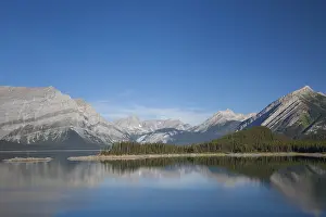 Upper Kananaskis Lake in Peter Lougheed Provincial Park in summer