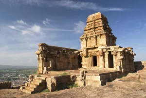 Upper Shivalaya temple in North Fort in Badami