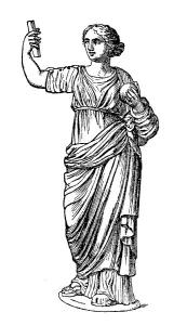 Urania or Ourania, the muse of astronomy in Greek mythology
