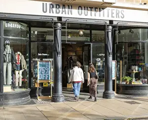Urban Outfitters clothes shop store in city centre