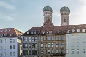 Urban scene, architecture in the old town of Munich