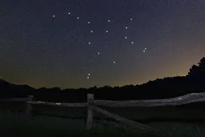 Ursa Major star constellation, Night sky