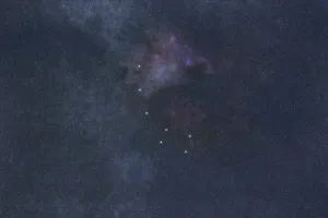 Ursa Minor star constellation, Night sky