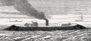 USS Roanoke, a wooden-hulled Merrimack-class screw frigate