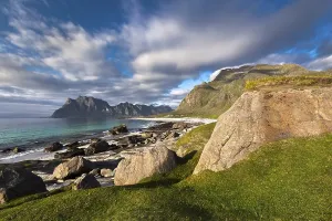 Category Scandinavia Prints: Utakleiv beach, Haukland, Vestvagoya