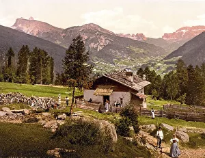 Val Gardena, seen from the Penidsattel