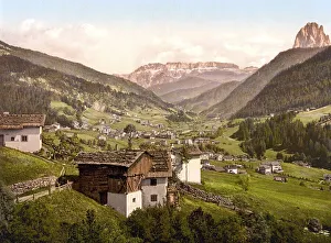 Val Gardena, with Sella and Langkofl mountains
