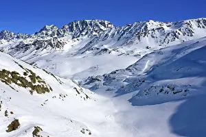 Valley Combe de Morts near the Great St Bernard Pass