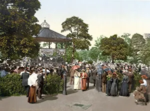 Valley gardens, Harrogate, in the English Unitary Authority North Yorkshire