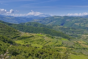 The valley of the river Osum on the western slope of the Tomorr massif