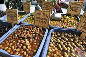Variety of olives on display, Alcudia