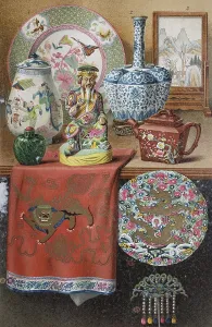 Various examples of Chinese art and decoration