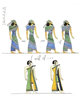 Various figures of foreign men depicted on Egyptian monuments