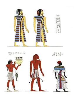 Various figures of foreign men depicted on Egyptian monuments