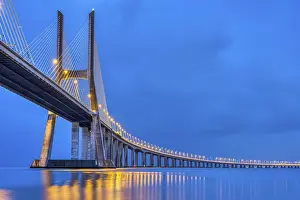 The Vasco da Gama Bridge over the Tagus in Lisbon